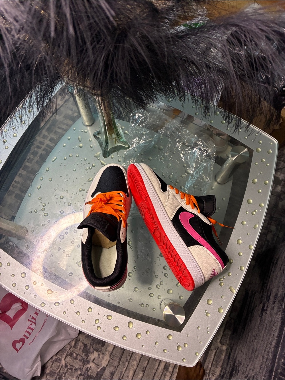 Nike Kids Sneakers - Black, White, Pink & Orange